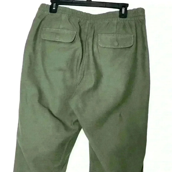 J. Crew cypress green Tie Waist relaxed casual comfy camp pants size Medium - Picture 6 of 16